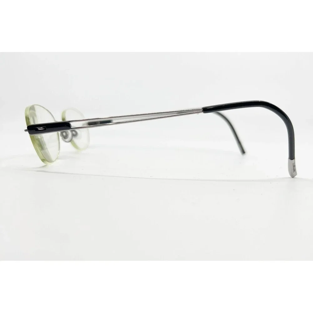Silhouette Eyeglasses Mens Black Titan Rimless 7660 50 6060 54-19-140